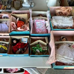 Madame Alexander Dolls. 8 Total. In original boxes