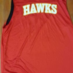 Men's Size XLARGE Reversible Atlanta Hawks Black Red Jersey Numner 11