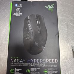 NAGA v2 hyperspeed ergonomic wireless MMO gaming mouse