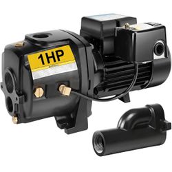 Shallow/Deep Well Jet Pump, Cast Iron Convertible Pump with Ejector Kit, Well Depth Up to 25ft or 90ft, 115V/230V Dual Voltage, Automatic Pre=Pa-536