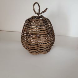 Fall Decor Rattan Pumpkin
