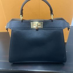 FENDI BNIB Peekaboo calfskin leather small bag
