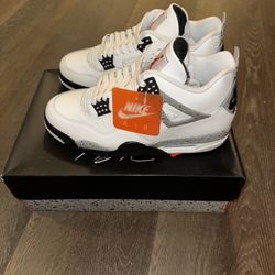 Air Jordan 4 White Cement Size 10.5
