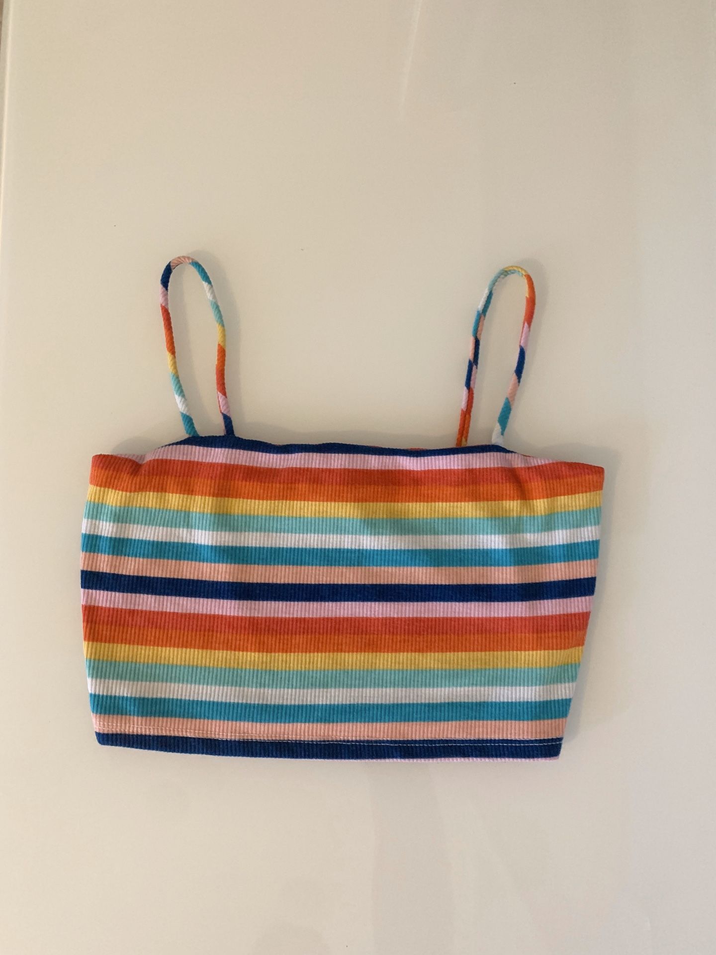 Women’s Rainbow Striped Croptop