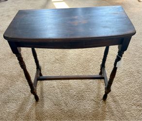 Vintage Wood Console / Side Table