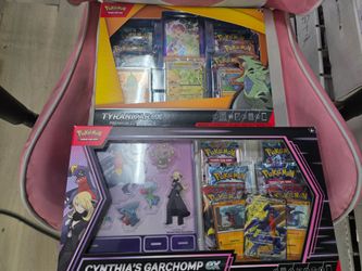 Pokemon EX premium boxes Bellibot Garchomp Tyranitar tcg Twilight Surging Sparks Paradox etc