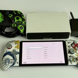 Nintendo Switch OLED Bundle + Split Pad Pro + Wired Controller
