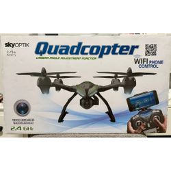 SkyOptik Quadcopter Drone with HD Camera - Brand New