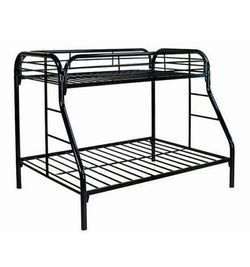 BRAND NEW METAL TWIN/FULL BUNK BED WITH PLUSH MATTRESS (FREE DELIVERY)