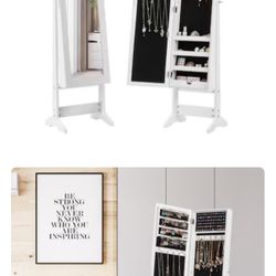 Mondawe White Jewelry Armoire