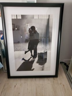 Eternal Kiss, glass framed poster