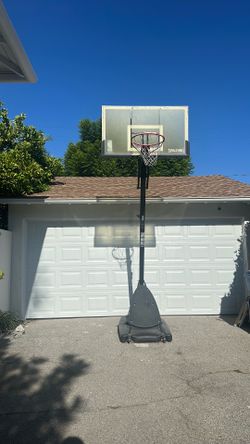 SPAULDING NBA Portable Adjustable Height Basketball Hoop