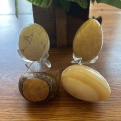 Vintage Gemstone Eggs