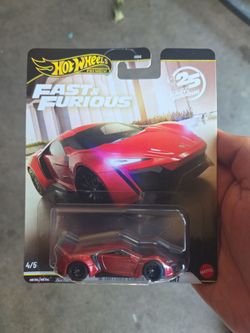 Hot Wheels Premium Fast & Furious W Motors Lykan Hypersport 1:64 Diecast Red
