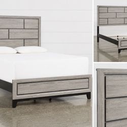 Queen bed frame + headboard