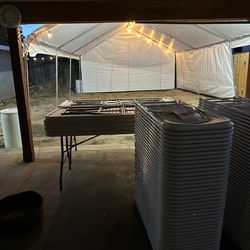 Chairs, Tables, Canopies, Draping, Jumepers, More