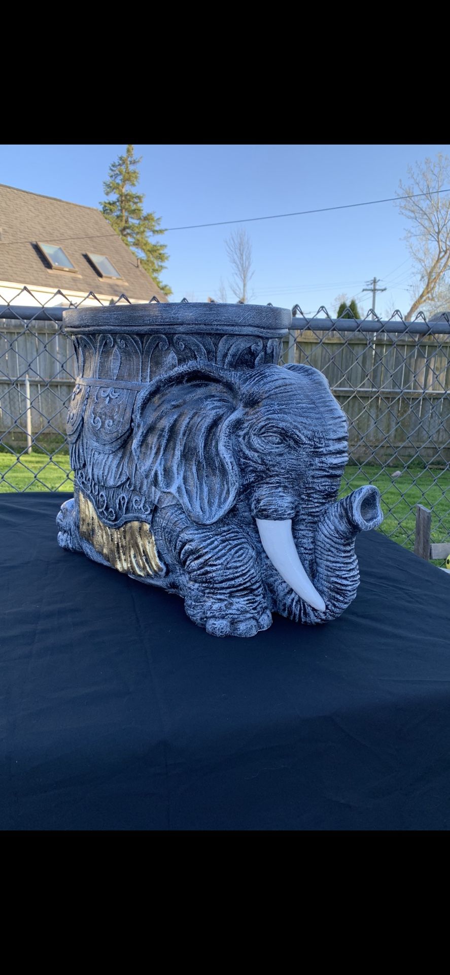 Large Elephant Floor Table