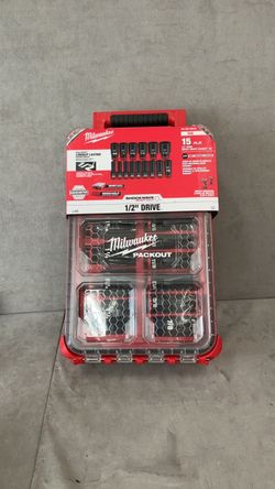 Milwaukee 1/2” drive SAE 15PC