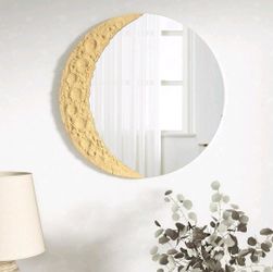 0083 Modern 23.6x23.6 Crescent Moon Mirror