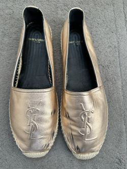 Authentic YSL Espadrilles Rose Gold