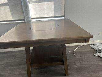 Counter high solid wood dinner table for sale