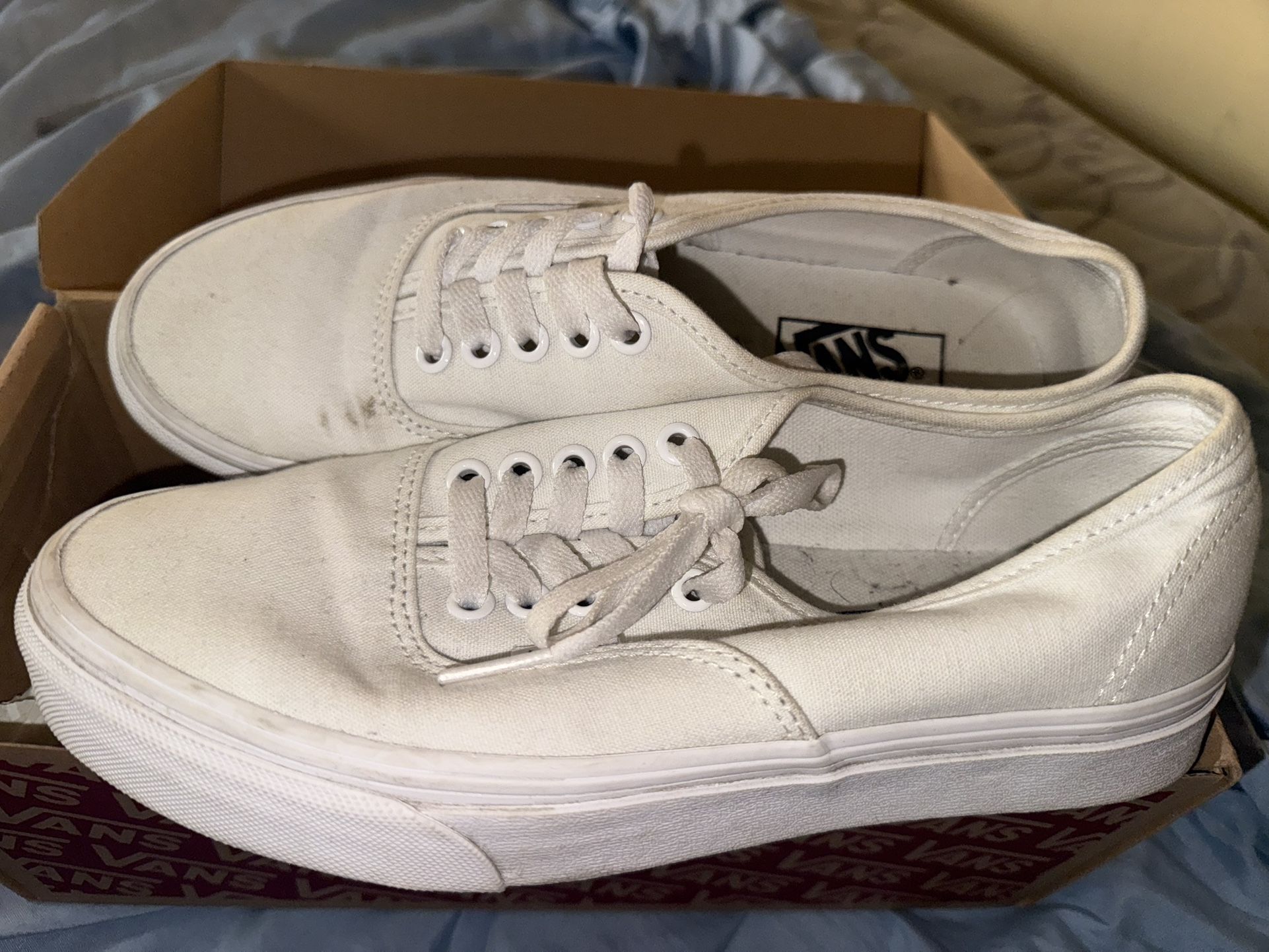 All White Vans 