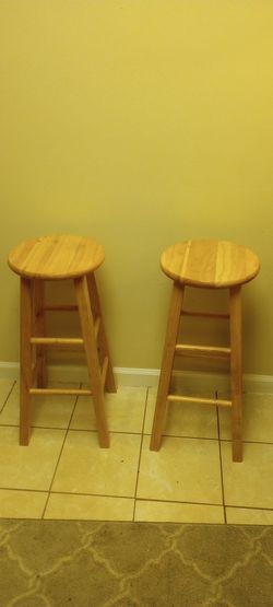Wooden Stools Set Wood 🪵