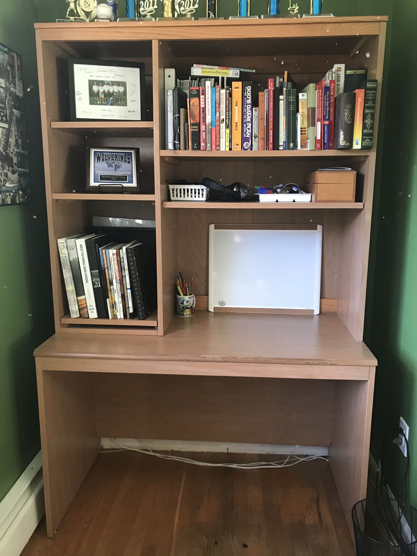 Desk with hutch—great for students!