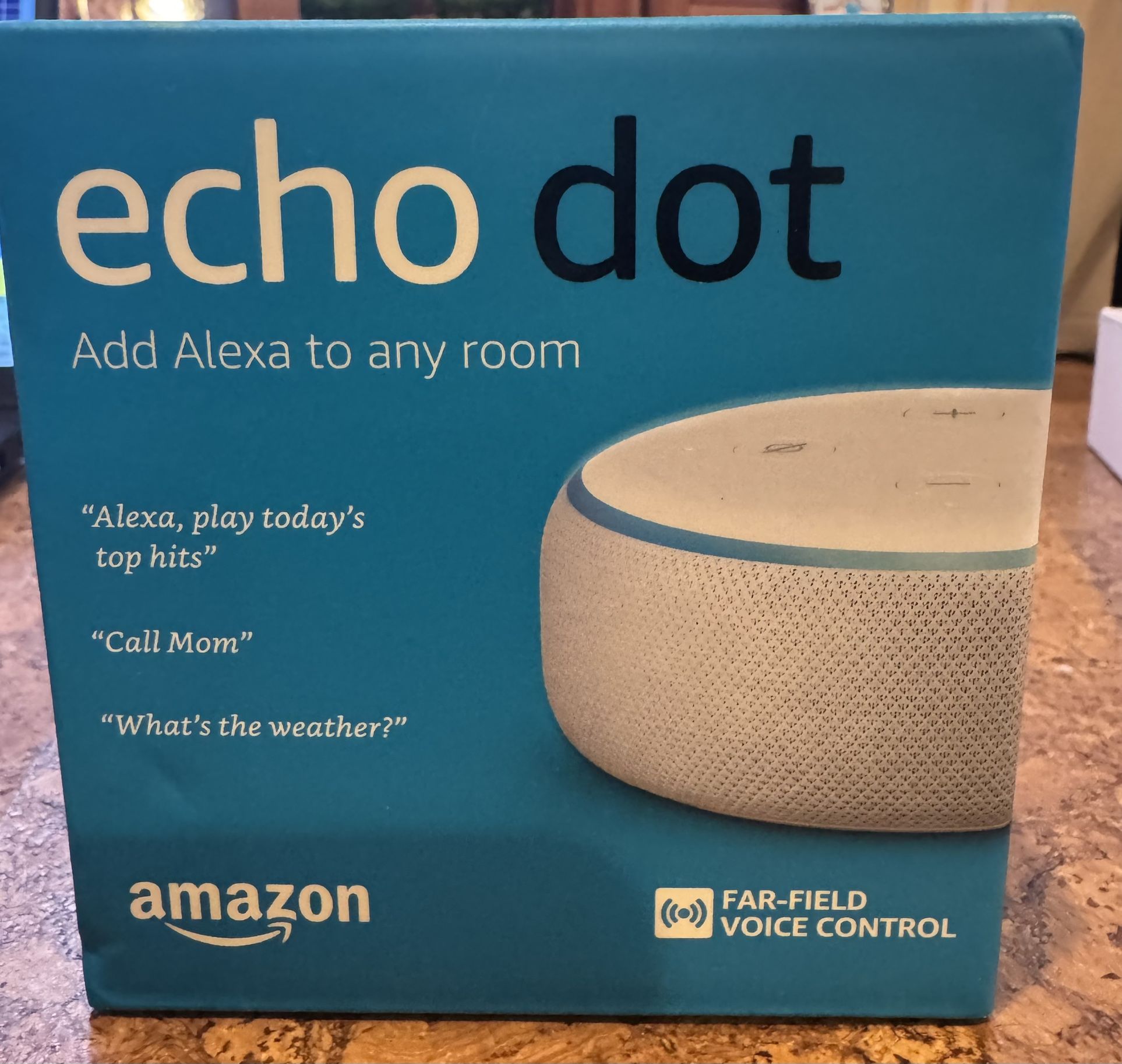 New Amazon Echo Dot (3rd Gen) Smart Speaker With Alexa; Sealed Box