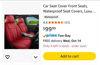 Car Seat Cover Front Seats