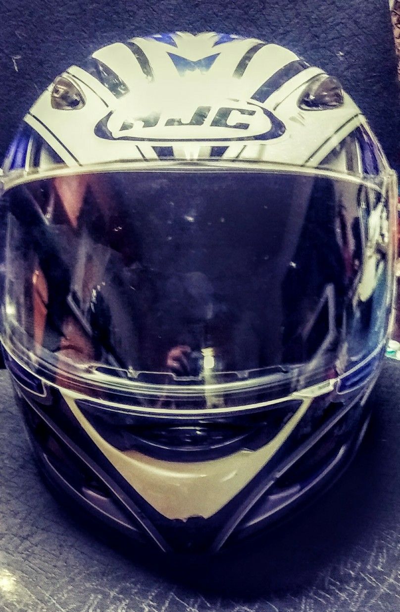 HJC CL-14 Fuse Full Face Motorcycle Helmet - Black/Blue/silver