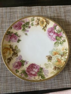 Rare Antique 1908 - Eae1920 German OHME Silesia Porcelain China Plate 8 