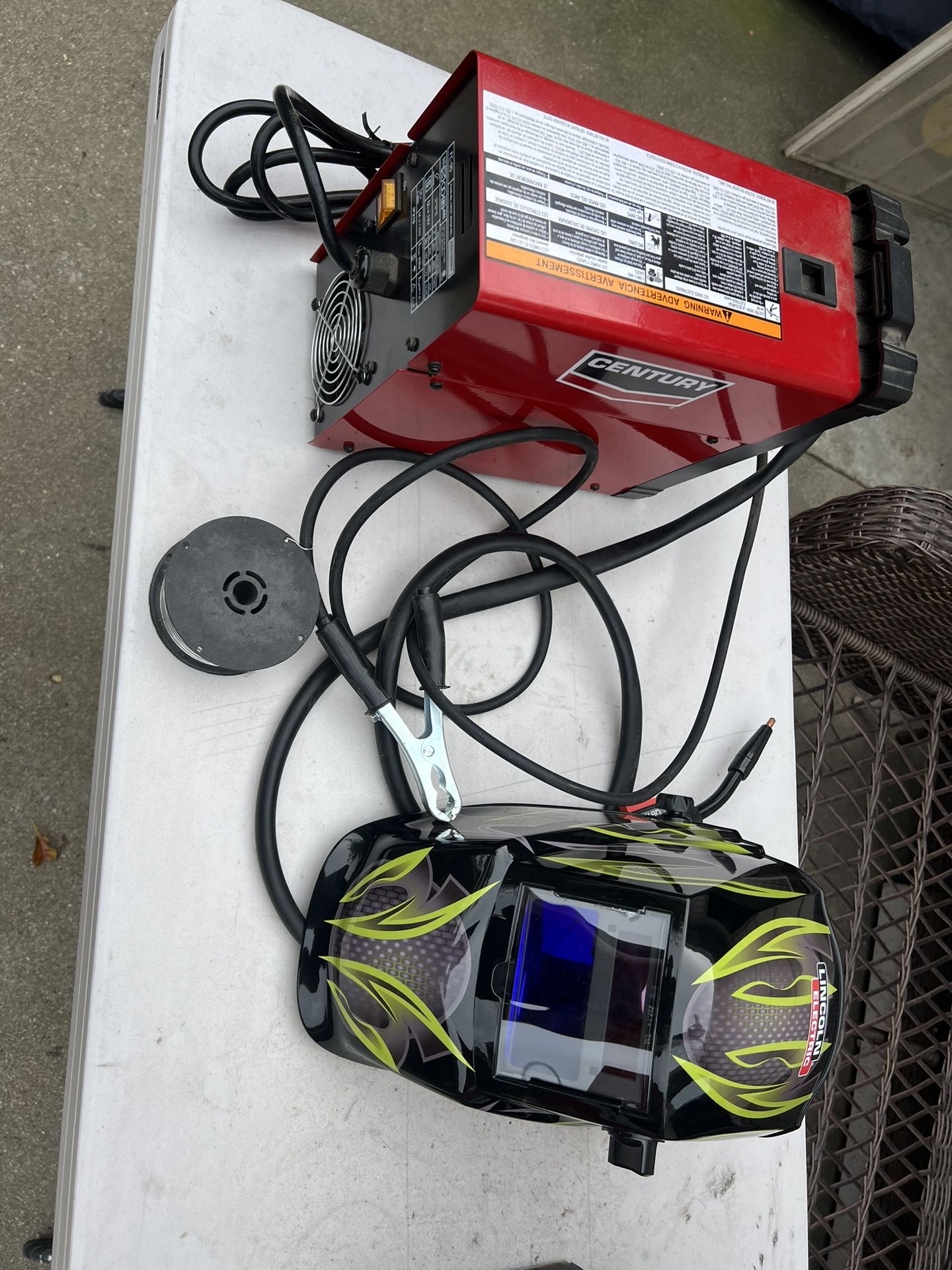 Century MiG Welder And Mask