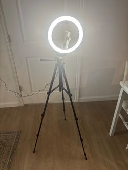 LED Ring Light with Tripod Stand and Phone Holder