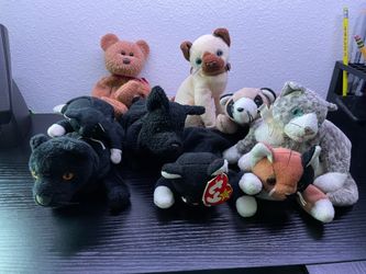 Beanie baby plushies