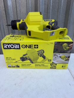 Ryobi 18v 25 ft drain auger tool only