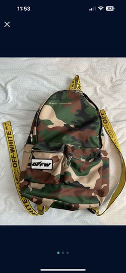 Off White Camo Backpack