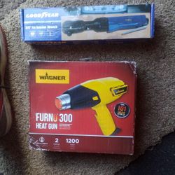 Good Year Air Rachet Wrench And A Heat Gun Separate Or Together