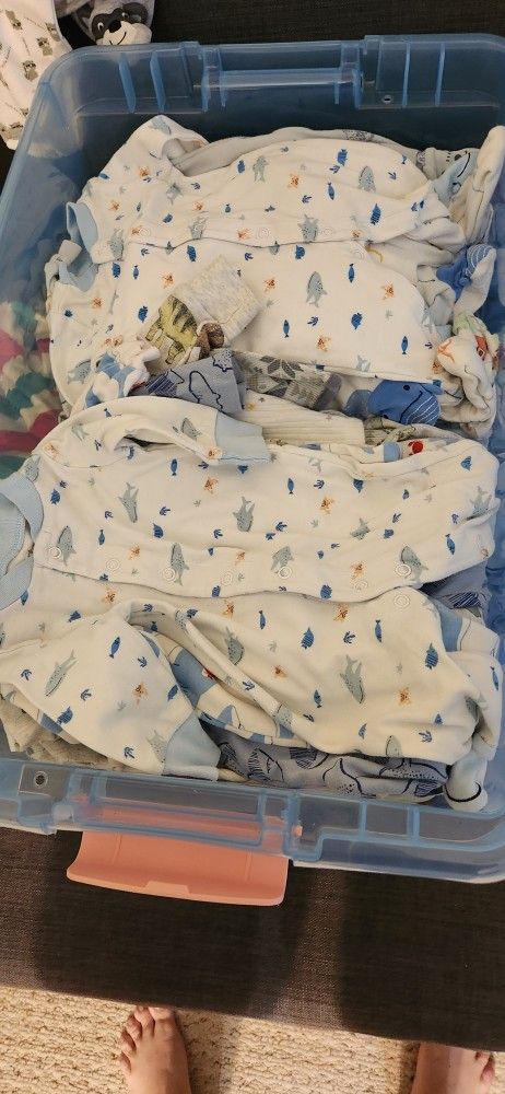 Box Of Baby Boy Clothes