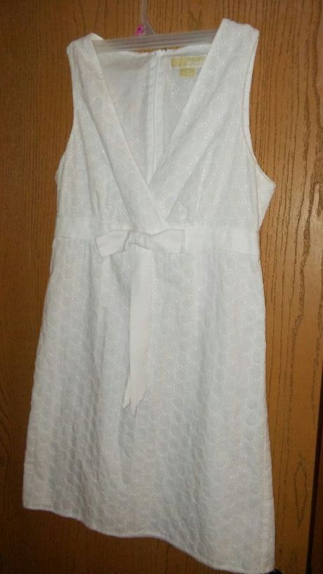Michael Kors white eyelet dress sz 8