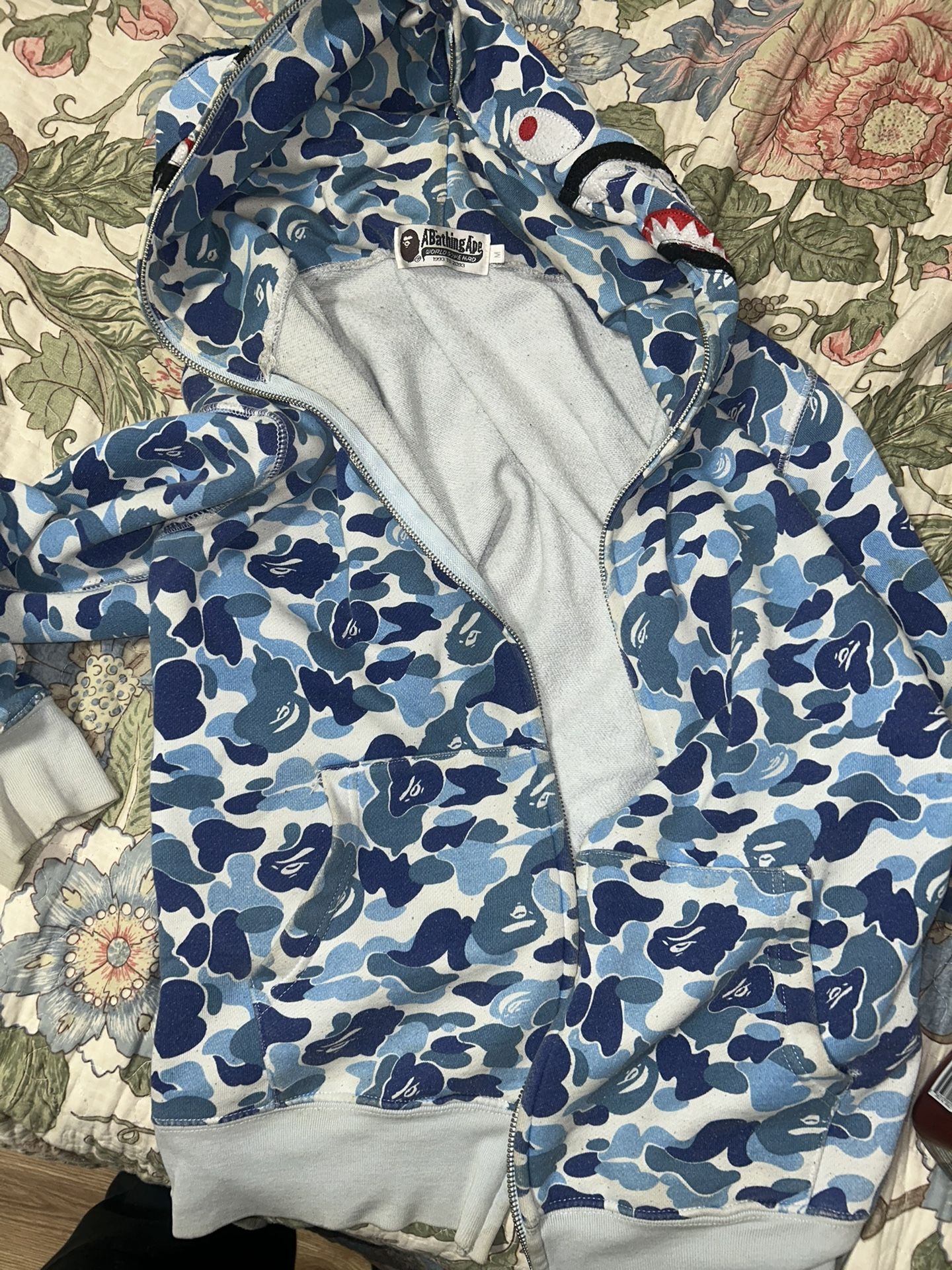 Bape ABC Camo Shark Full Zip Hoodie Blue,All Products : American Fashion Style Bags On Sale