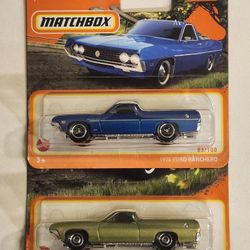 MATCHBOX  # 17 & 83 OF 100.  1970 FORD RACHERO . GREEN & BLUE. 