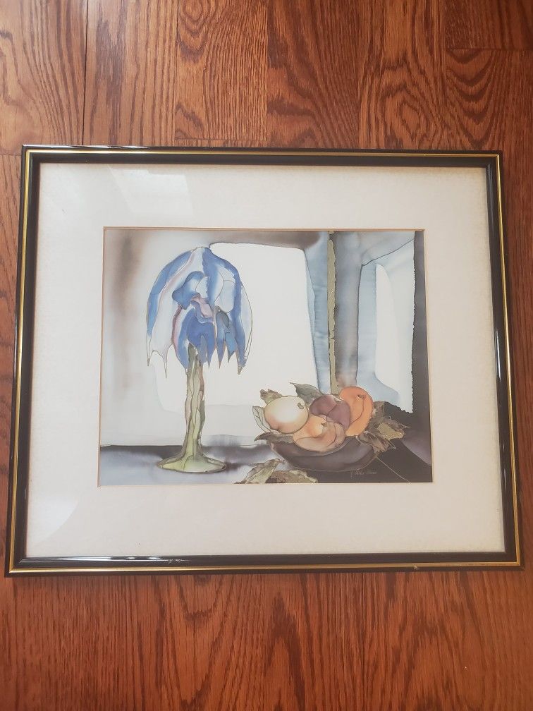 Framed art print by German artist Jutta Ritter-Scherer.
16.5 x 14