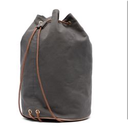 Hermes Drawstring Canvas Backpack