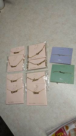 Ellison + Young Necklaces & Lucky Feather Bracelets 