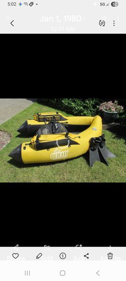 1 pontoon fishing raft everything except rod & reels
