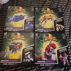 Mighty Morphin Power Rangers Dinozord Construction Sets (4)