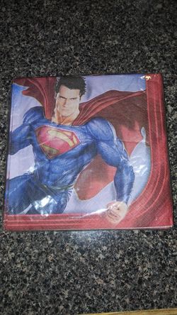 Superman party napkins
