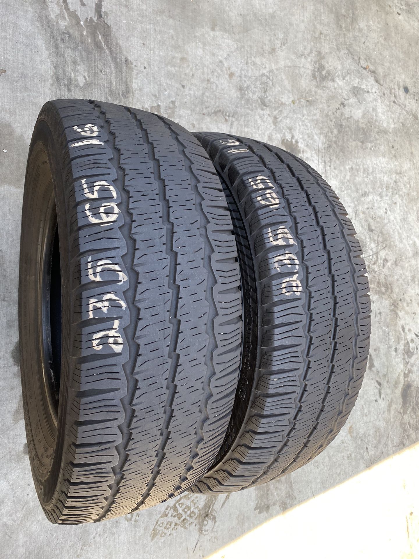235/65r16C Two Continental Heavy Duty Tires Available
