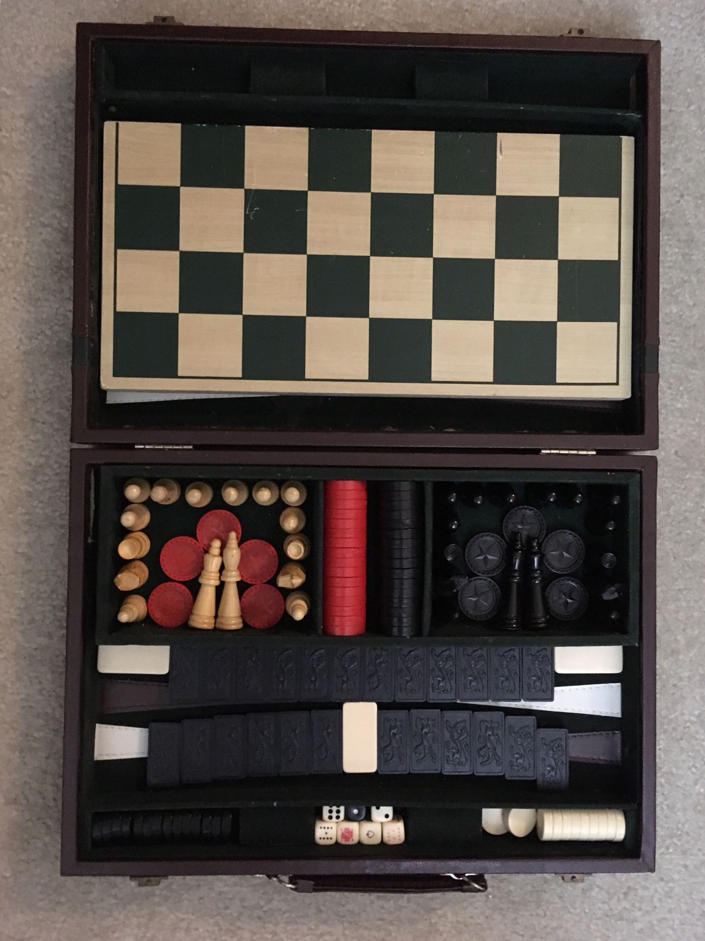 Chess/checker board and brief case